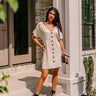 Capri Kisses Button Up Dress In Birch Image - 1