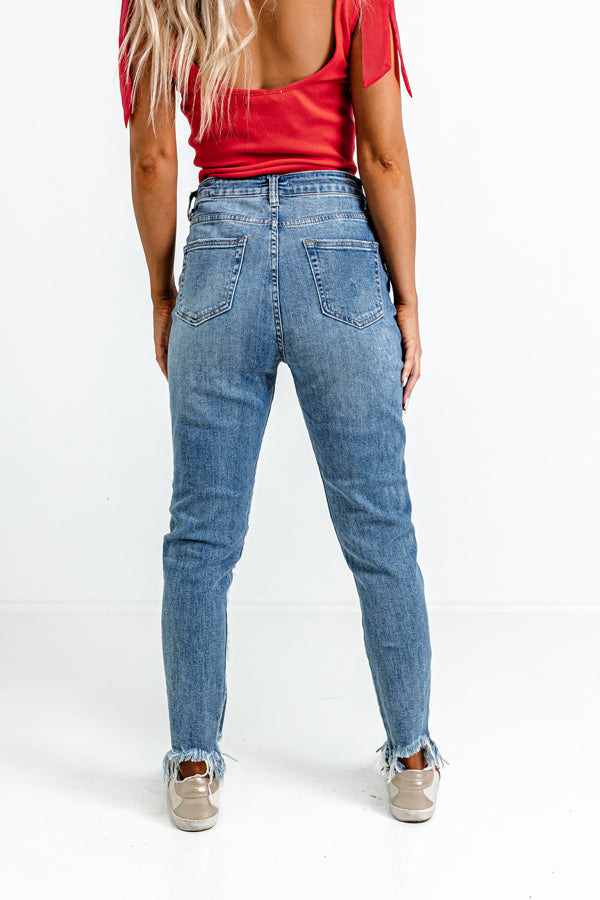 The Amarie High Waist Distressed Ankle Skinny Image - 3