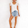 Key To Happiness Shift Tank In White Image - 1