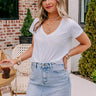 Start The Day Crop Top In White Image - 1
