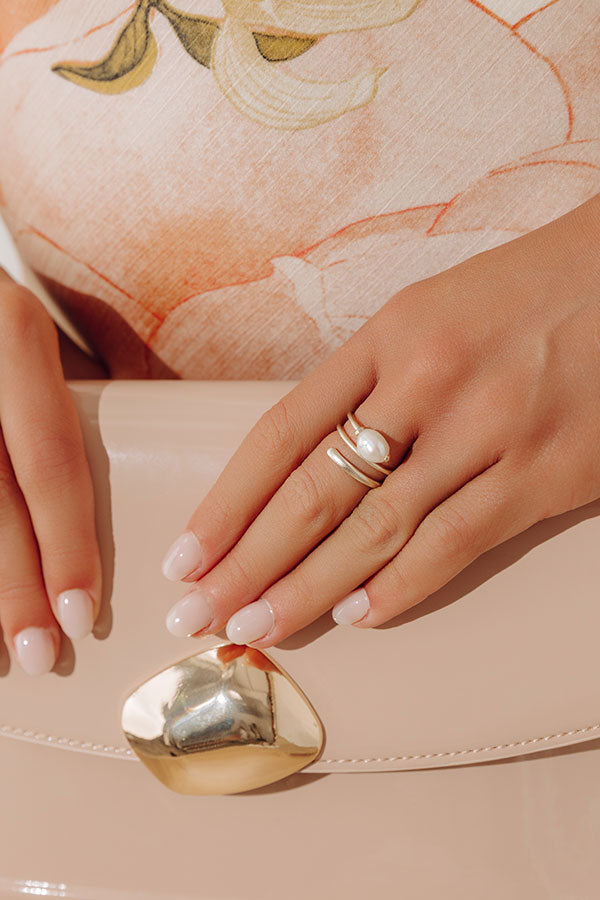 Kendra Scott Jayla Cocktail Ring in Pearl Image - 1