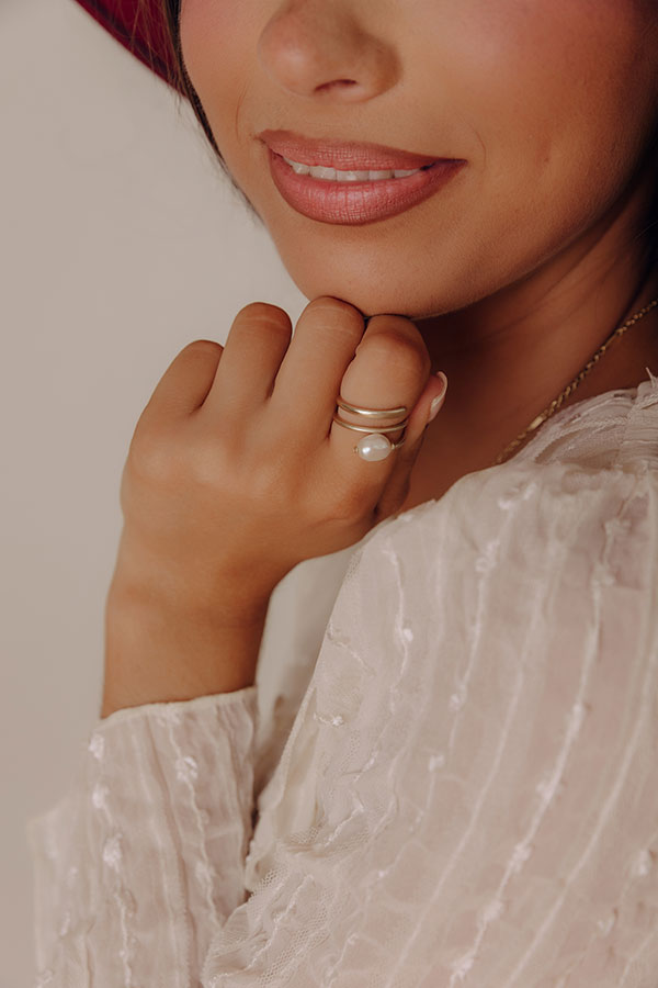 Kendra Scott Jayla Cocktail Ring in Pearl