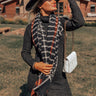 Warming Up Plaid Scarf in Black Image - 1