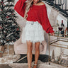 Shimmery Babe Shift Top In Red Image - 1