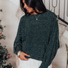 Shimmery Babe Shift Top In Hunter Green Image - 1