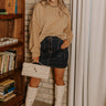 Wrapped Around Your Finger Sweater in Khaki Image - 1