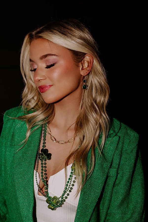 Marvelous Night Earrings in Emerald