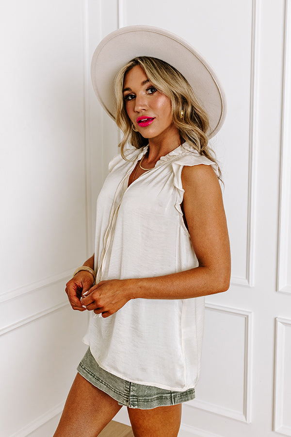 Prelude Shift Top In Ivory Image - 3