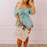 Heavenly Flow Ruched top In Ocean Wave Curves Image - 1