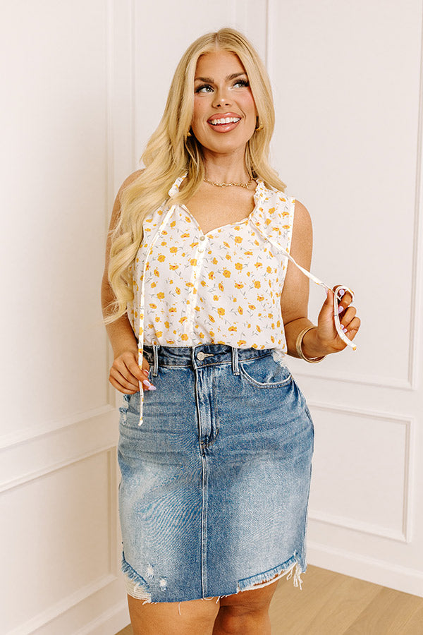Drifting Into Dreams Shift Top In White Curves Image - 1