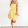 Waterloo Gingham Dress In Yellow Image - 1