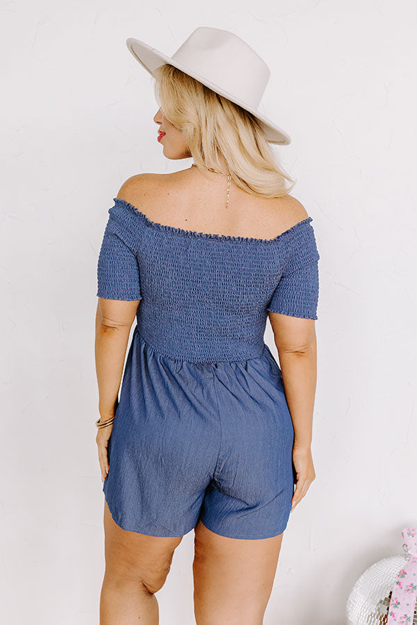 Veranda Moment Smocked Romper Curves Image - 4