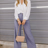 Mindfulness Button Up Top in White Image - 1