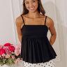 Lovely Story Babydoll Tank In Black Image - 1