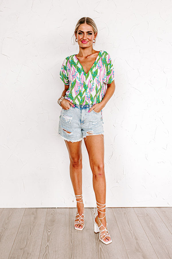Timeless Beauty Shift Top In Green Image - 2