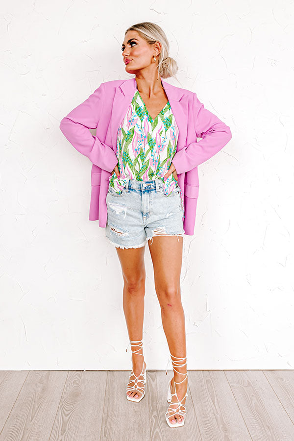 Timeless Beauty Shift Top In Green Image - 4