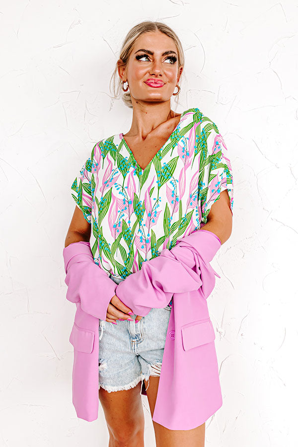 Timeless Beauty Shift Top In Green Image - 1