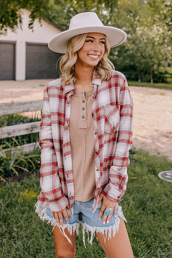 Napa Chill Plaid Button Up