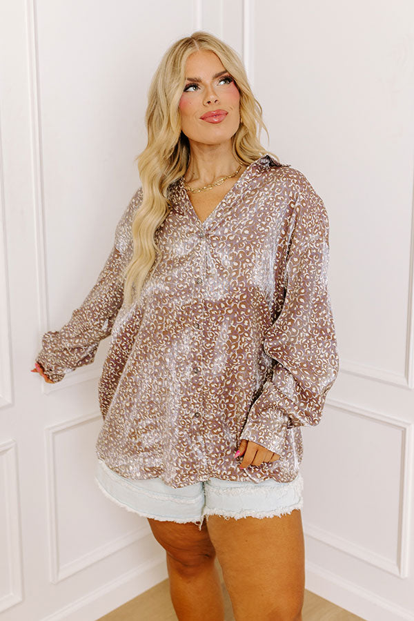 Dancing In The Street Leopard Top In Purple Curves Image - 2