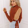 Champagne Courage Crop Top In Dark Rust Image - 1