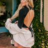 Champagne Courage Crop Top In Black Image - 1