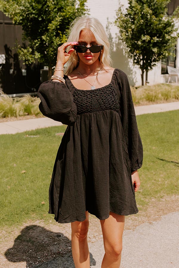 Release Your Worries Dress In Black Image - 2