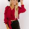 Novel Romance Top In Wine Image - 1
