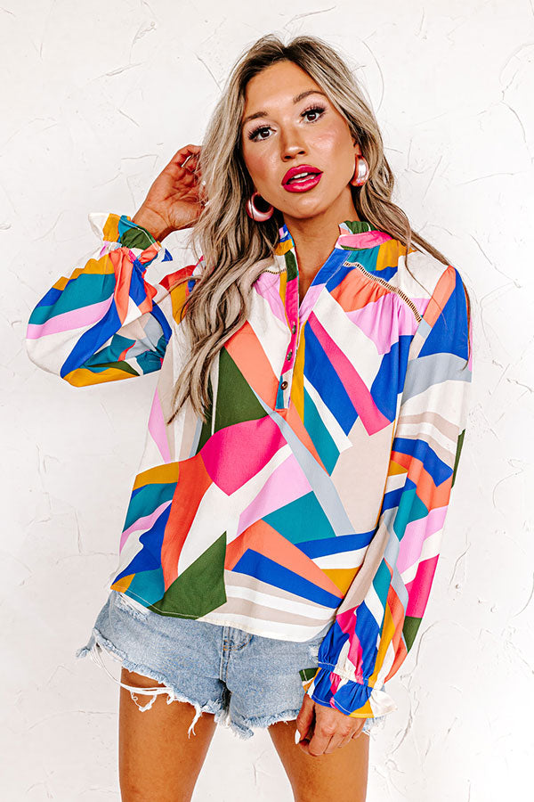 Day Cafe Shift Top In Pink