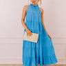 Hibiscus Kisses Midi In Ocean Blue Image - 1