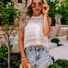 Sea Shanty Knit Crop Top In White Image - 1