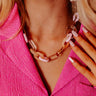 Creative Ways Link Necklace In Lavender Image - 1