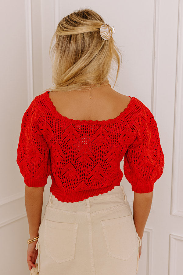 Secret Hideaway Knit Crop Top Image - 3