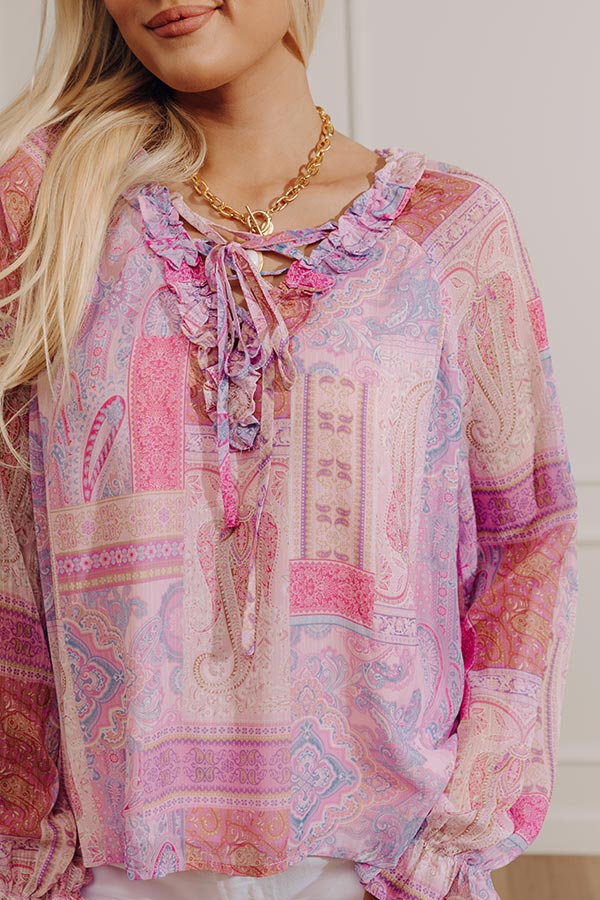 Simply Unforgettable Paisley Shift Top Image - 5