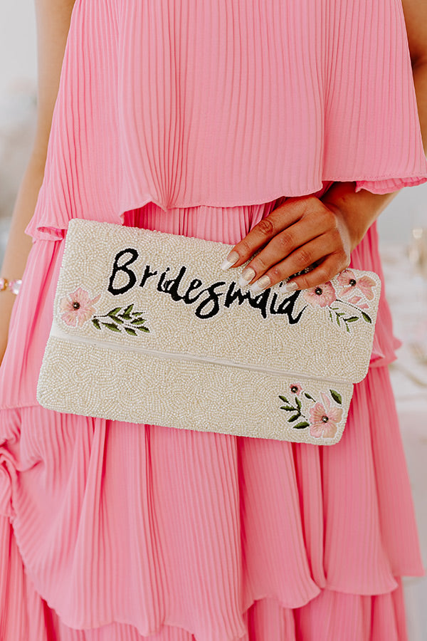 Bridesmaid Beaded Clutch Image - 2