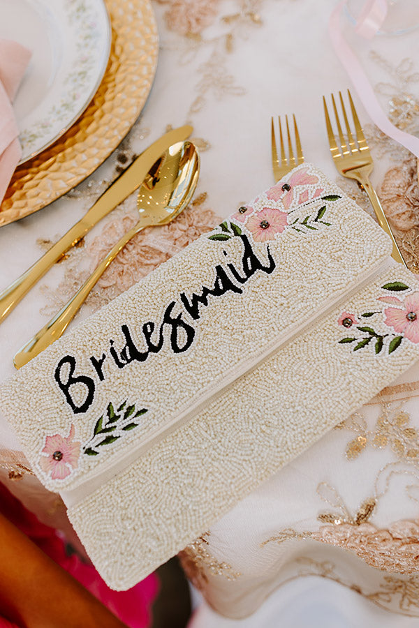 Bridesmaid Beaded Clutch Image - 1