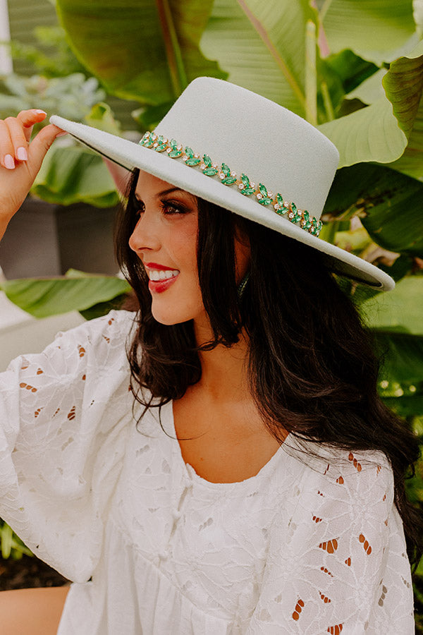 Recent Romance Felt Hat In Mint Image - 1