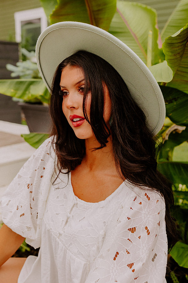 Recent Romance Felt Hat In Mint Image - 2