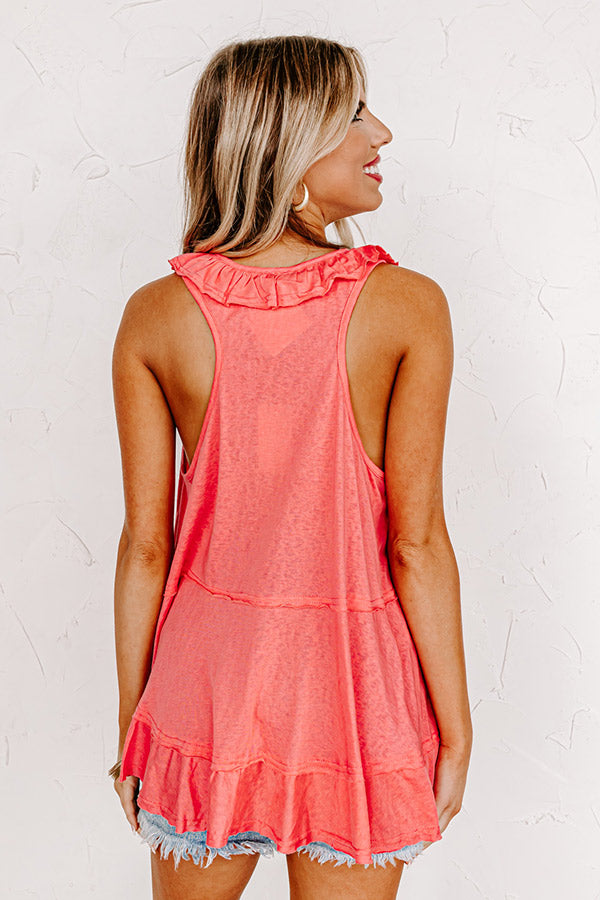Sunshine Needed Shift Top In Neon Pink Image - 4