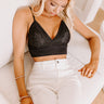 Unwind And Relax Lace Bralette In Black Image - 1