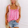 On A Wave Shift Top in Hot Pink Image - 1