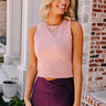 Starting Fresh Seamless Crop Top In Rose Quartz Image - 1