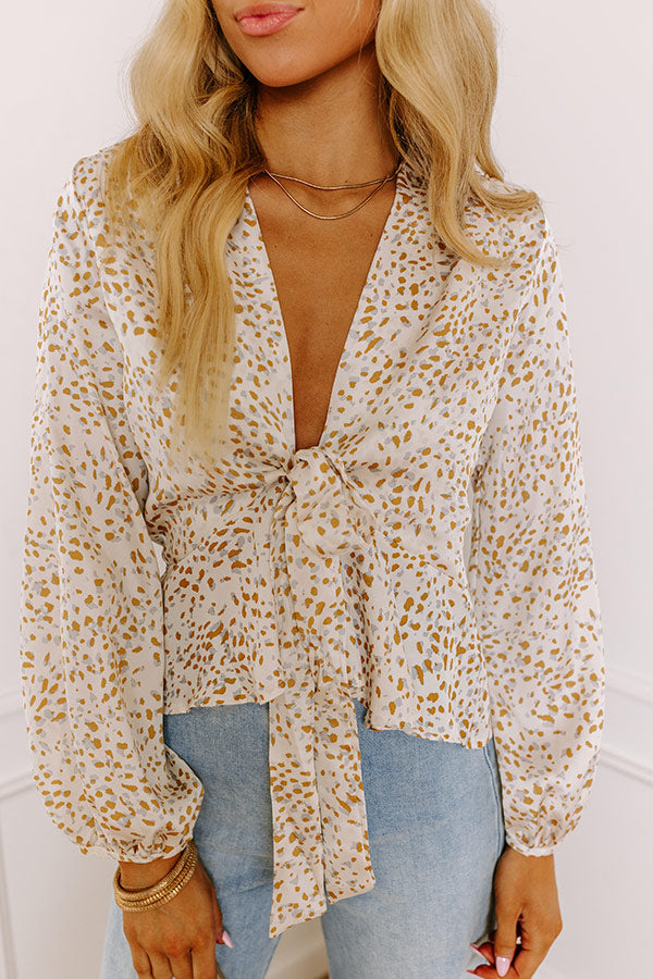Bring The Prosecco Front Tie Top Image - 2