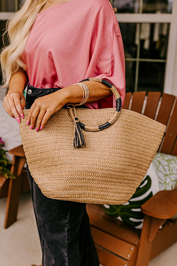 Ride The Tide Woven Tote Image - 1