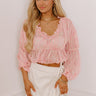 Romantically Inclined Floral Top in Pink Image - 1