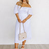 Simply Unforgettable Midi In White Curves Image - 1