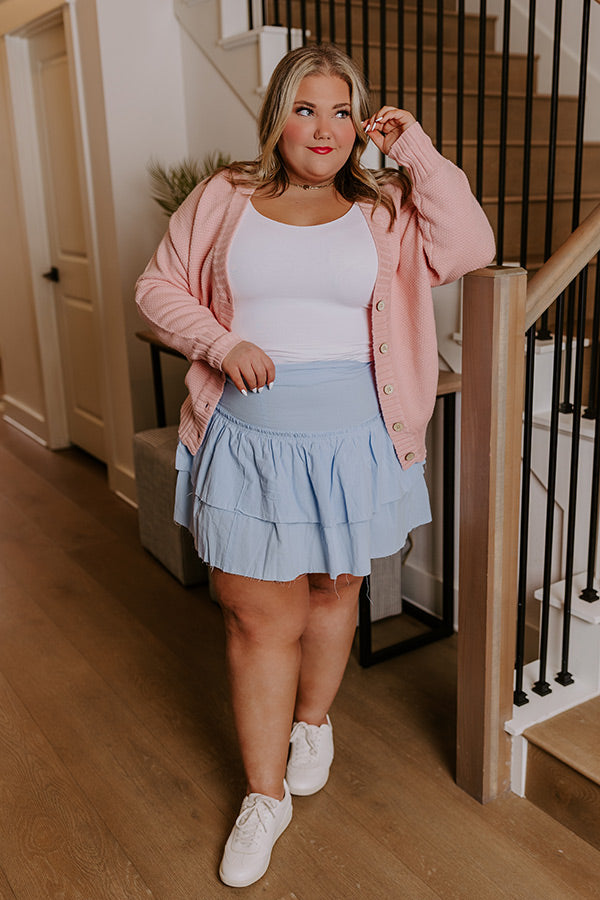 Exchanging Stories Skirt In Sky Blue Image - 1