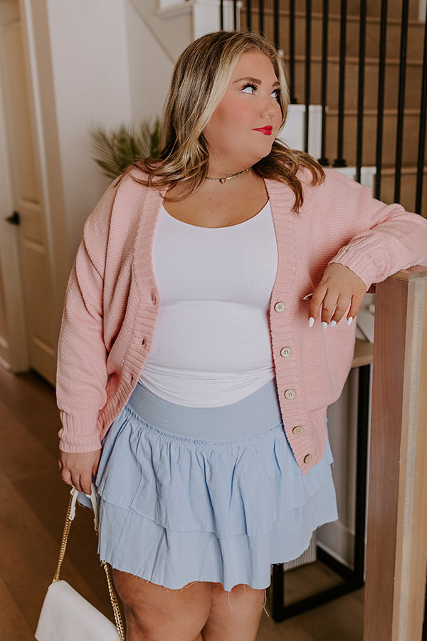 Exchanging Stories Skirt In Sky Blue Image - 3
