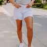 The Cameron High Waist Distressed Shorts Image - 1