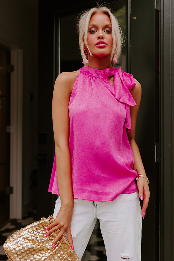Make It Memorable Shift Top In Hot Pink Image - 1