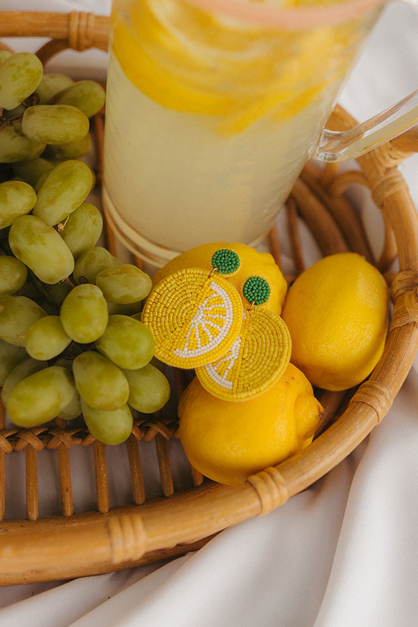 Citrus Sweet Beaded Earrings